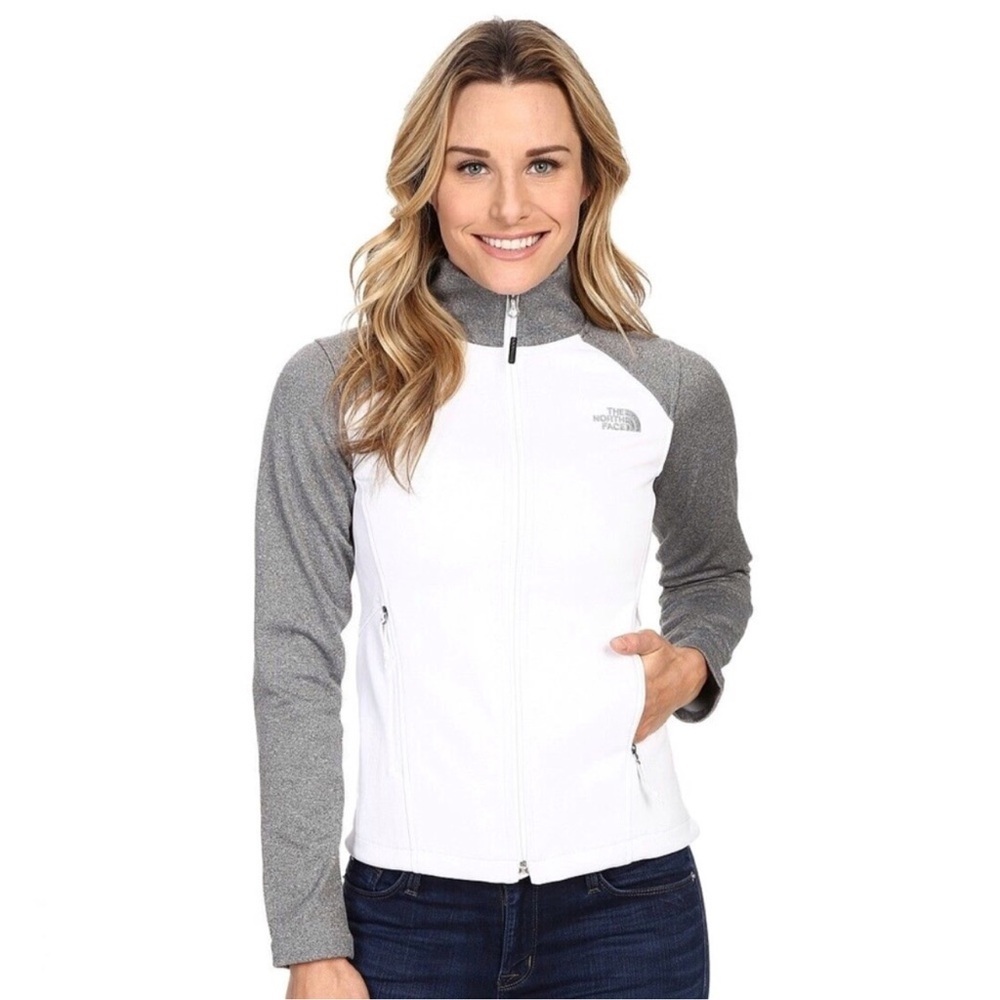 The North Face Windwall White Grey Full Zip Canyonwall Jacket